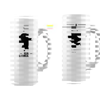 リトアニアの国旗、地図と国名リトアニア。 コーヒーマグ - Kawaiitshirt