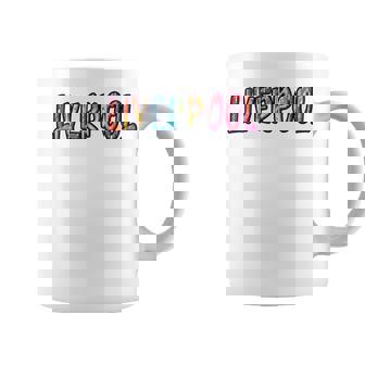 リバプールイングランド リバプールグラフィック コーヒーマグ - Kawaiitshirt