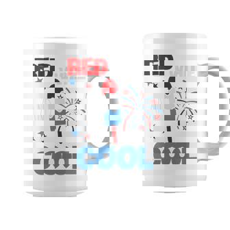 レッド ホワイト クールなアメリカ国旗 アイスキャンディー 面白い 7月4日 長袖tシャツ コーヒーマグ - Kawaiitshirt