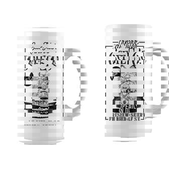 レトロ ケアンテリア コーヒー 面白い 犬 ママ コーヒー愛好家 コーヒーマグ - Kawaiitshirt