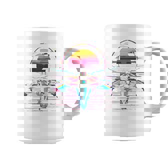 ローイング レトロウェーブ スカーリング 長袖tシャツ コーヒーマグ - Kawaiitshirt