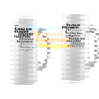 ヴィンテージ 70年代 ブルーグラス タイポグラフィ レトロ バイブ コーヒーマグ - Kawaiitshirt