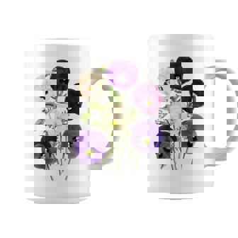 ヴィンテージ パンジー 花 ガーデニング パンジー 恋人 コーヒーマグ - Kawaiitshirt