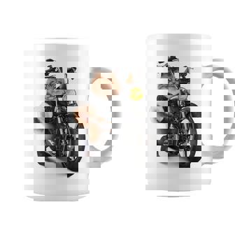 三毛猫 オレンジ猫 ねこ バイク バイカー コーヒーマグ - Kawaiitshirt