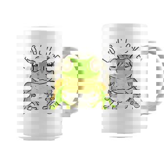 両生類の友達 恋人デザイン グリーンフロッグ コーヒーマグ - Kawaiitshirt