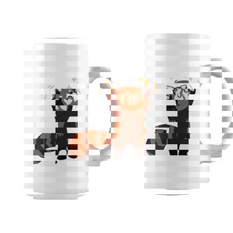 五十歩ひゃっほう レッサーパンダ ネタ ことわざ ことわざのもじり ジョーク ギャグ ダジャレ ツッコミ おもしろ 長袖tシャツ コーヒーマグ - Kawaiitshirt