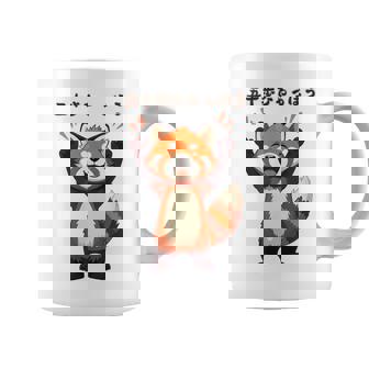 五十歩ひゃっほう レッサーパンダ ネタ ことわざ ことわざのもじり ジョーク ギャグ ダジャレ ツッコミ おもしろ メン コーヒーマグ - Kawaiitshirt