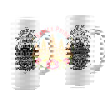 伝統的なカンボジアのクメールタトゥーデザインアンコールワット コーヒーマグ - Kawaiitshirt