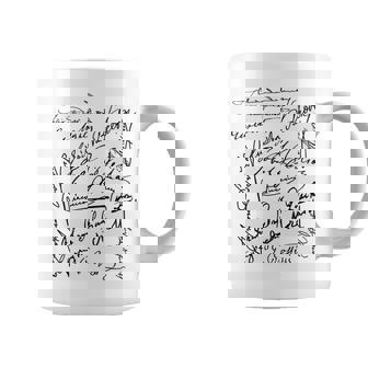 作曲家シグネチャー バッハベートーヴェン・マーラー モーツァルト・ロッシーニ コーヒーマグ - Kawaiitshirt