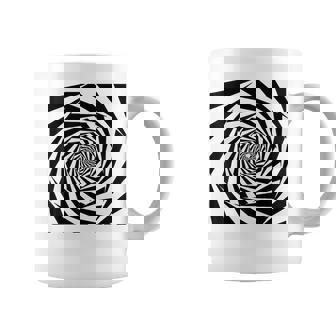 催眠術師 ヒプノシス グラフィック 目の錯覚 トリッピー スパイラル 幾何学模様 コーヒーマグ - Kawaiitshirt