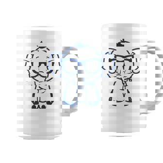 動物かわいいシンプルなサングラスをかけた小さな象の赤ちゃん コーヒーマグ - Kawaiitshirt