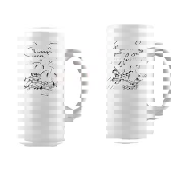 北海道の歌う小鳥 シマエナガ 音符 音楽好き 指揮者 可愛い コーヒーマグ - Kawaiitshirt