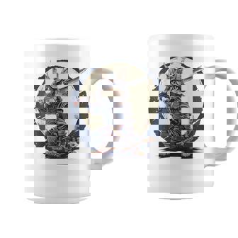 古代忍者猫 日本の子猫 刀猫 サムライキャット コーヒーマグ - Kawaiitshirt