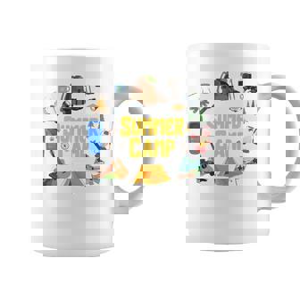 夏のキャンプ旅行 キャンパー キッズ 女の子 男の子 お揃い 長袖tシャツ コーヒーマグ - Kawaiitshirt