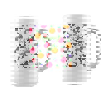 夏の雰囲気、フルーツ好き、夏のフルーツ、シトラスディライト 長袖tシャツ コーヒーマグ - Kawaiitshirt