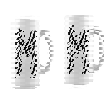 太字 クリエイティブ ゼブラマーカー 文字 M デザイン アニマルシリーズ コーヒーマグ - Kawaiitshirt