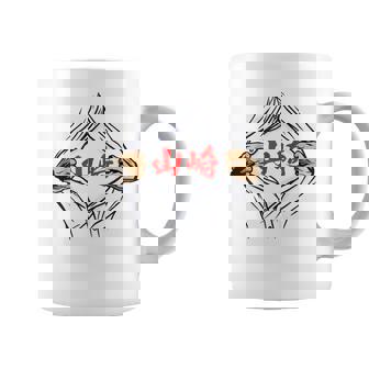 山崎 苗字 面白いtシャツ 胸 名前 おもしろ グッズ 服 筆文字 文字 入り 面白い ネタ メンズ コーヒーマグ - Kawaiitshirt