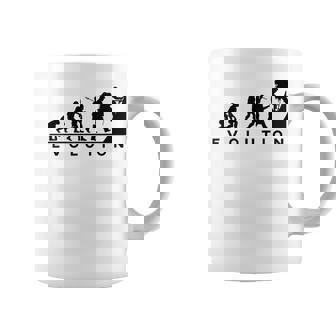 山愛好家 山登り好きにお勧めの面白い進化論 登山家のオシャレなイラスト コーヒーマグ - Kawaiitshirt