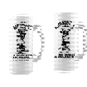 幸せはミニシュナウザー 長袖tシャツ コーヒーマグ - Kawaiitshirt