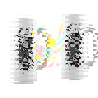 幾何学 抽象 カラフル アート グラフィック 幾何学模様 コーヒーマグ - Kawaiitshirt