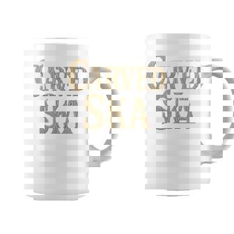 彫刻スカ 長袖tシャツ コーヒーマグ - Kawaiitshirt