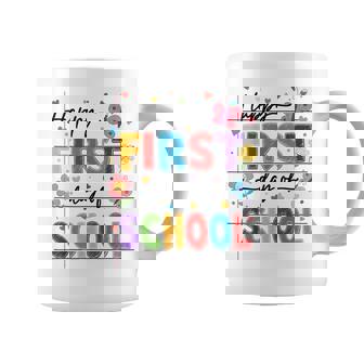 新学期 ハッピー 初日 学校 男の子 女の子 先生 コーヒーマグ - Kawaiitshirt