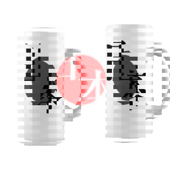 日の丸日本 国旗 ワンポイント コーヒーマグ - Kawaiitshirt