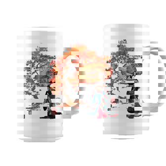 日本 浮世絵 京都 嵯峨 紅葉 和傘 美人 着物 コーヒーマグ - Kawaiitshirt