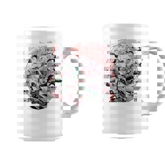 日本 浮世絵 京都 祇園甲部 五花街 桜 舞妓 着物 バックプリント コーヒーマグ - Kawaiitshirt