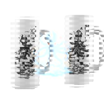 日本のタコ浮世絵 海の美 木版画 コーヒーマグ - Kawaiitshirt