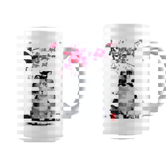 日本の墨絵マンチキン猫 桜 桜アート コーヒーマグ - Kawaiitshirt