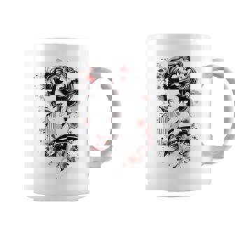 日本の芸者アートグラフィックtシャツ メンズ レディース キッズ コーヒーマグ - Kawaiitshirt