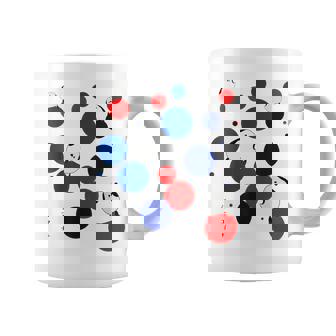 日本の野鳥 シマエナガ 赤 青 ドット 丸 水玉 関西 イベント 家族 お揃い コーヒーマグ - Kawaiitshirt