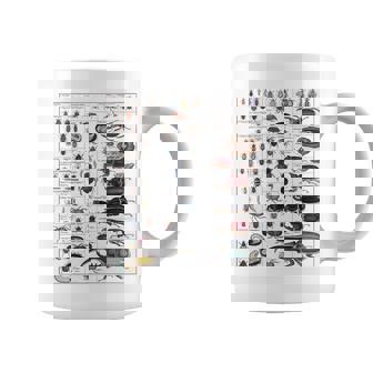 昆虫コレクション種ヴィンテージバグチャート昆虫学 コーヒーマグ - Kawaiitshirt
