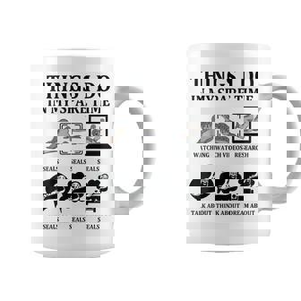 暇つぶし アザラシ 海 シーライフ かわいい 海 動物好き コーヒーマグ - Kawaiitshirt