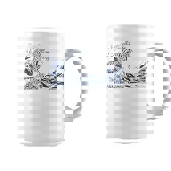 有名ヴィンテージアート グレートウェーブ 葛飾北斎 おしゃれ コーヒーマグ - Kawaiitshirt