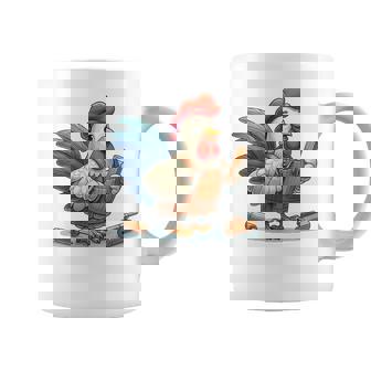 木彫りの鶏、かわいいデザイン コーヒーマグ - Kawaiitshirt