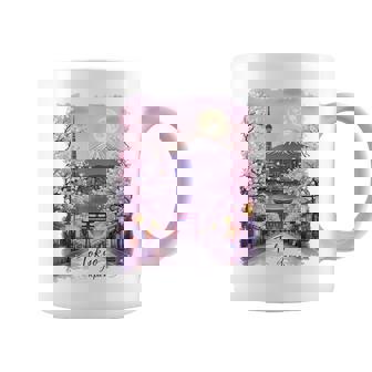 東京 日本 桜 夜景 お土産 コーヒーマグ - Kawaiitshirt