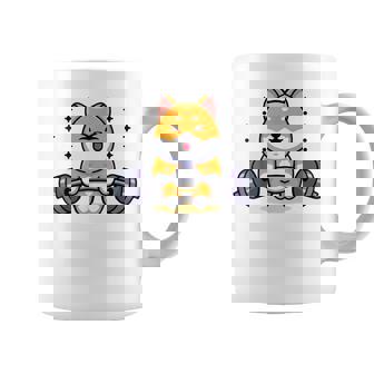 柴犬 イヌ 面白いtシャツ 犬 筋トレ 文字入り メンズ おもしろ 面白い 服 おもしろグッズ 文字 コーヒーマグ - Kawaiitshirt