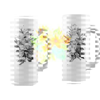 水彩 プルメリア ブーケ シャツ ハワイアン トロピカル フローラル コーヒーマグ - Kawaiitshirt