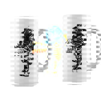 決めポーズの猫イラスト Pawの文字が光るダンス風デザイン コーヒーマグ - Kawaiitshirt