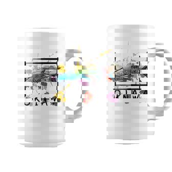 沖縄 ホエールシャークペイント スプラッター かわいい沖縄お土産 コーヒーマグ - Kawaiitshirt