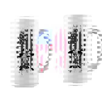 消防士 アメリカ国旗 7月4日 男性 お父さん 消防士 長袖tシャツ コーヒーマグ - Kawaiitshirt