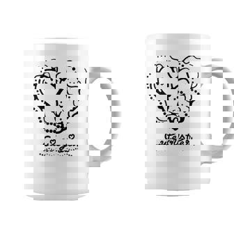 牡蠣のキャラクター「Cute Oyster」黒ver コーヒーマグ - Kawaiitshirt