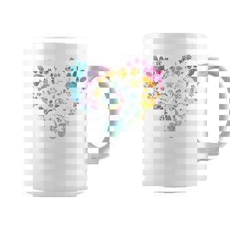 バックプリント 犬の足跡 犬 ペット 足跡 プリント コーヒーマグ - Kawaiitshirt