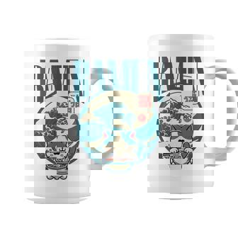 猫食べるラーメン キッズ&大人、日本の神奈川波ラーメン コーヒーマグ - Kawaiitshirt