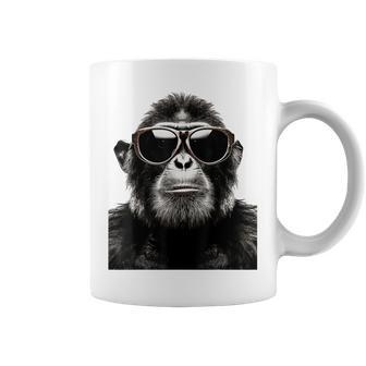 猿の恋人 アート 図面 動物 抽象 グラフィック 猿 コーヒーマグ - Kawaiitshirt