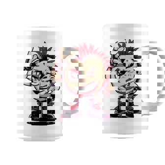 生意気なパンクロックロッカー イロとブーツ付き 面白いパンク 長袖tシャツ コーヒーマグ - Kawaiitshirt