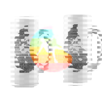 バックプリント 登山、ボルダリング、フリークライミングシルエット コーヒーマグ - Kawaiitshirt