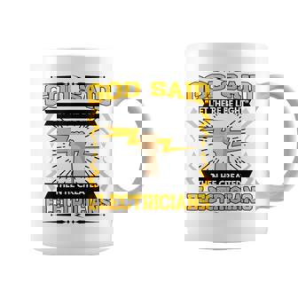 神は「光あれ」と言われてから、電気技師を創られた コーヒーマグ - Kawaiitshirt